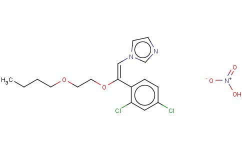 1-(2-(2-BUTOXYETHOXY)-2-(2,4-DICHLOROPHENYL)ETHENYL)-1H-IMIDAZOLE NITR ATE